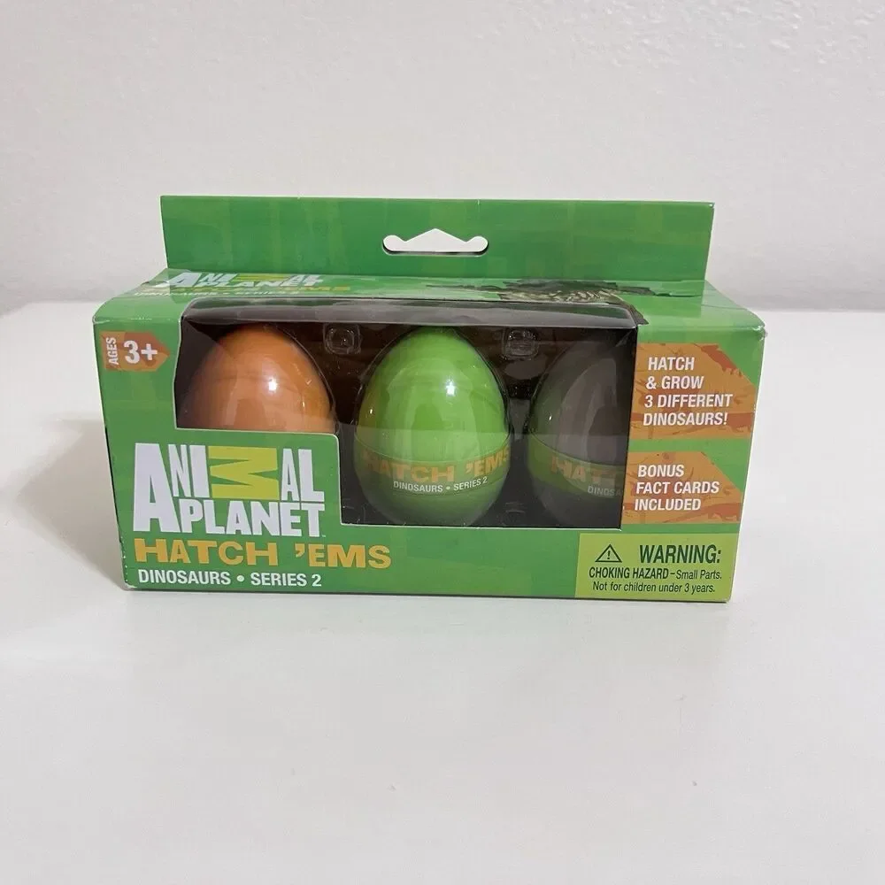 Animal Planet Hatch 'Ems Dinosaurs 3 Grow Eggs Series 2 NEW